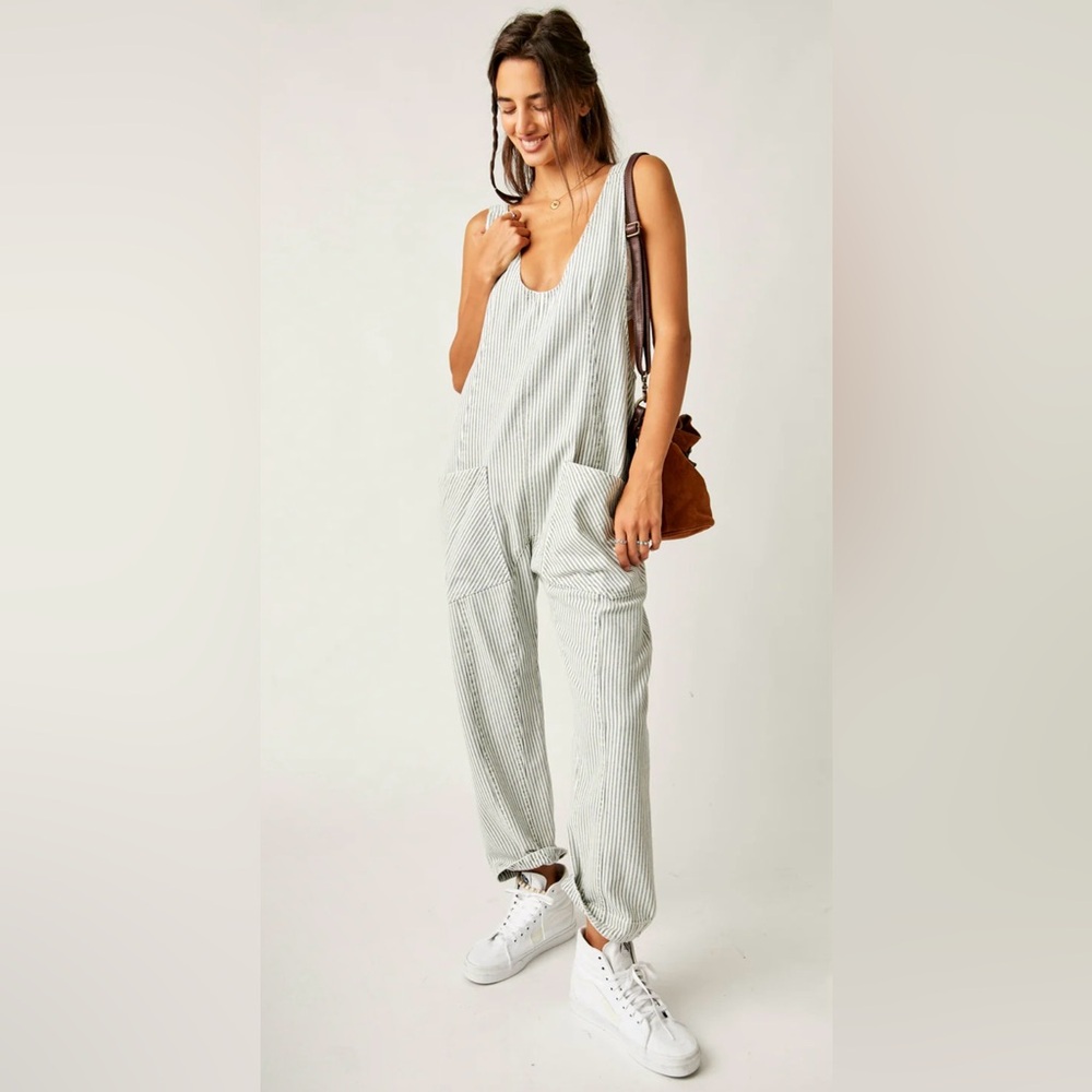 NWT Free People We The Free High Roller In Pillow Talk Stripes